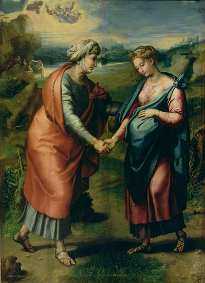 The Visitation by Raffaello Sanzio Raphael